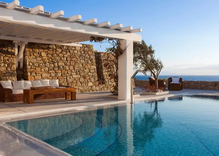 Presidential Mykonos Psarrou Sigma 8 Bedrooms Stunning Sea Views Psarrou Villa Mykonos Town