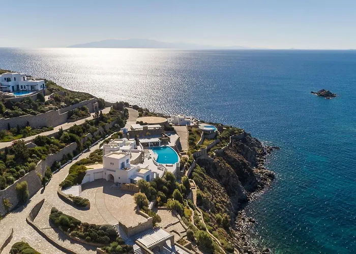 Presidential Mykonos Psarrou Sigma 8 Bedrooms Stunning Sea Views Psarrou ヴィラ *