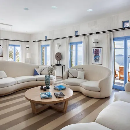 Presidential Mykonos Psarrou Sigma 8 Bedrooms Stunning Sea Views Psarrou