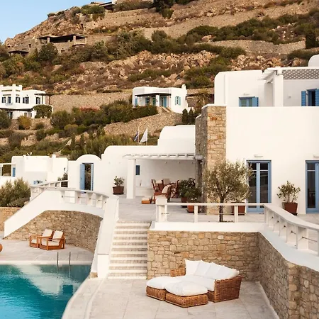 Presidential Mykonos Psarrou Sigma 8 Bedrooms Stunning Sea View Villa Mykonos Town